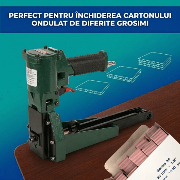 Capsator pneumatic pentru inchiderea cutiilor din carton 35.22