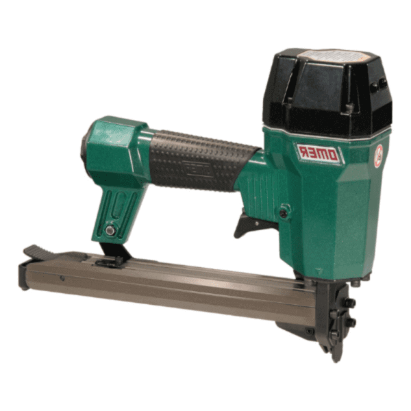 Imaginea arată dispozitivul pneumatic CF15A, folosit pentru aplicarea capselor metalice ondulate în medii profesionale.