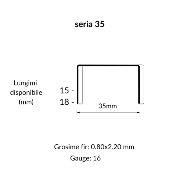 Capse metalice pentru capsatorul pentru ambalaje carton