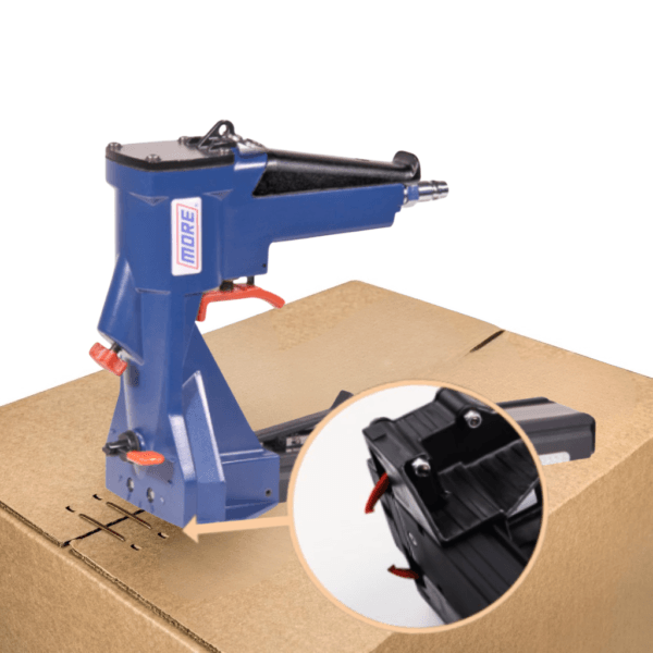 Capsator pneumatic pentru inchiderea cutiilor din carton 35.19 - detaliu inchidere