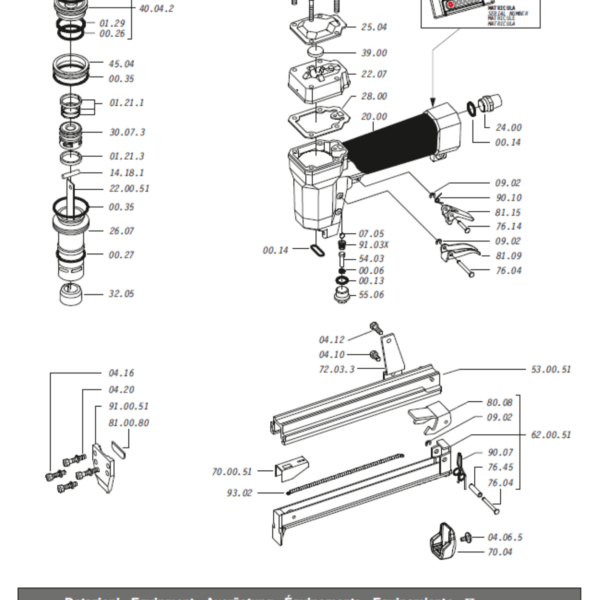 Fisa tehnica capsator pneumatic Omer T50.16