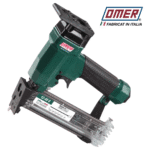 Capsator pneumatic profesional Omer 12.40G pentru cuie in benzi 1x1.25mm, in unghi