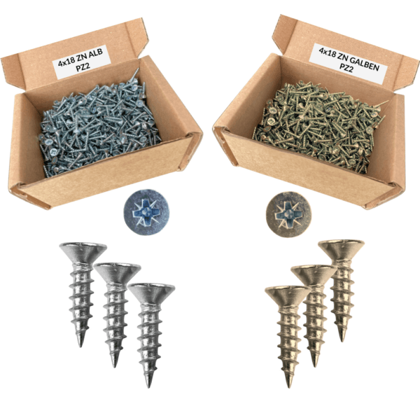 Suruburi PAL si lemn 4x18 ZNA si ZNG