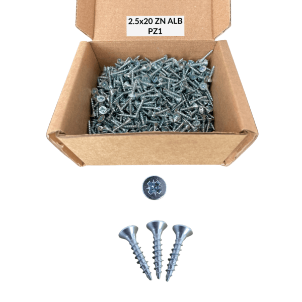 Suruburi PAL si lemn 2.5x20 ZNA