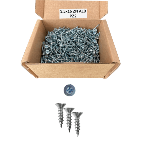 Suruburi PAL si lemn 3.5x16 ZNA