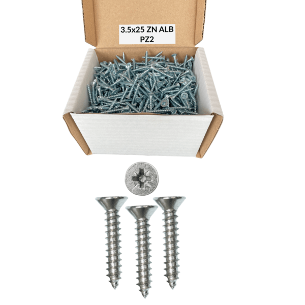 Suruburi PAL si lemn 3.5x25 ZNA