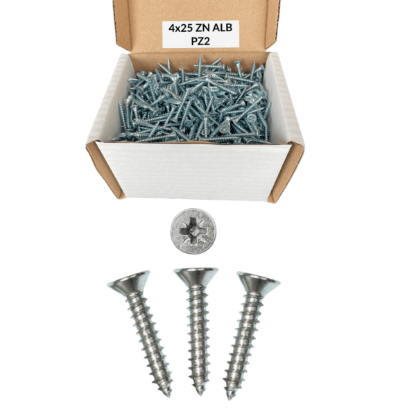 Suruburi PAL si lemn 4x25 ZNA