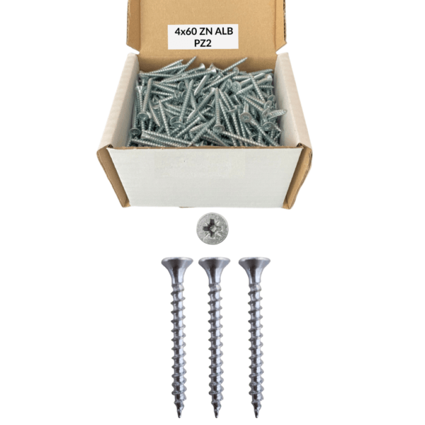 Suruburi PAL si lemn 4.0X60 ZNA