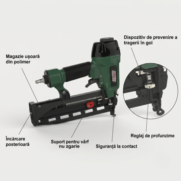 Capsator pneumatic profesional OMER B14.763 detaliu tehnic 2