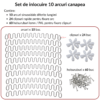 Kit reparare canapele, scaune, fotolii cu 10 arcuri si accesorii de montaj.